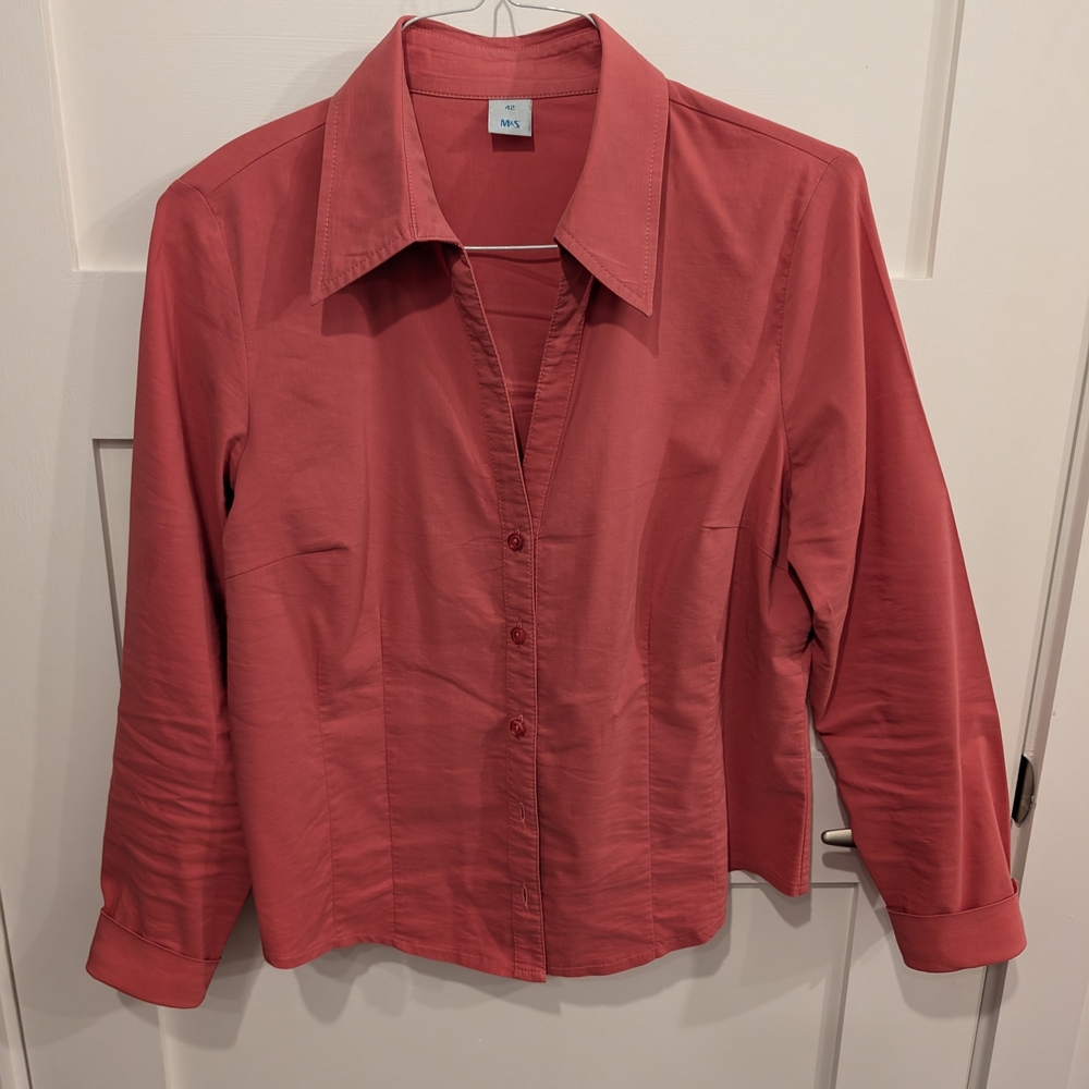 Elegant Coral Blouse